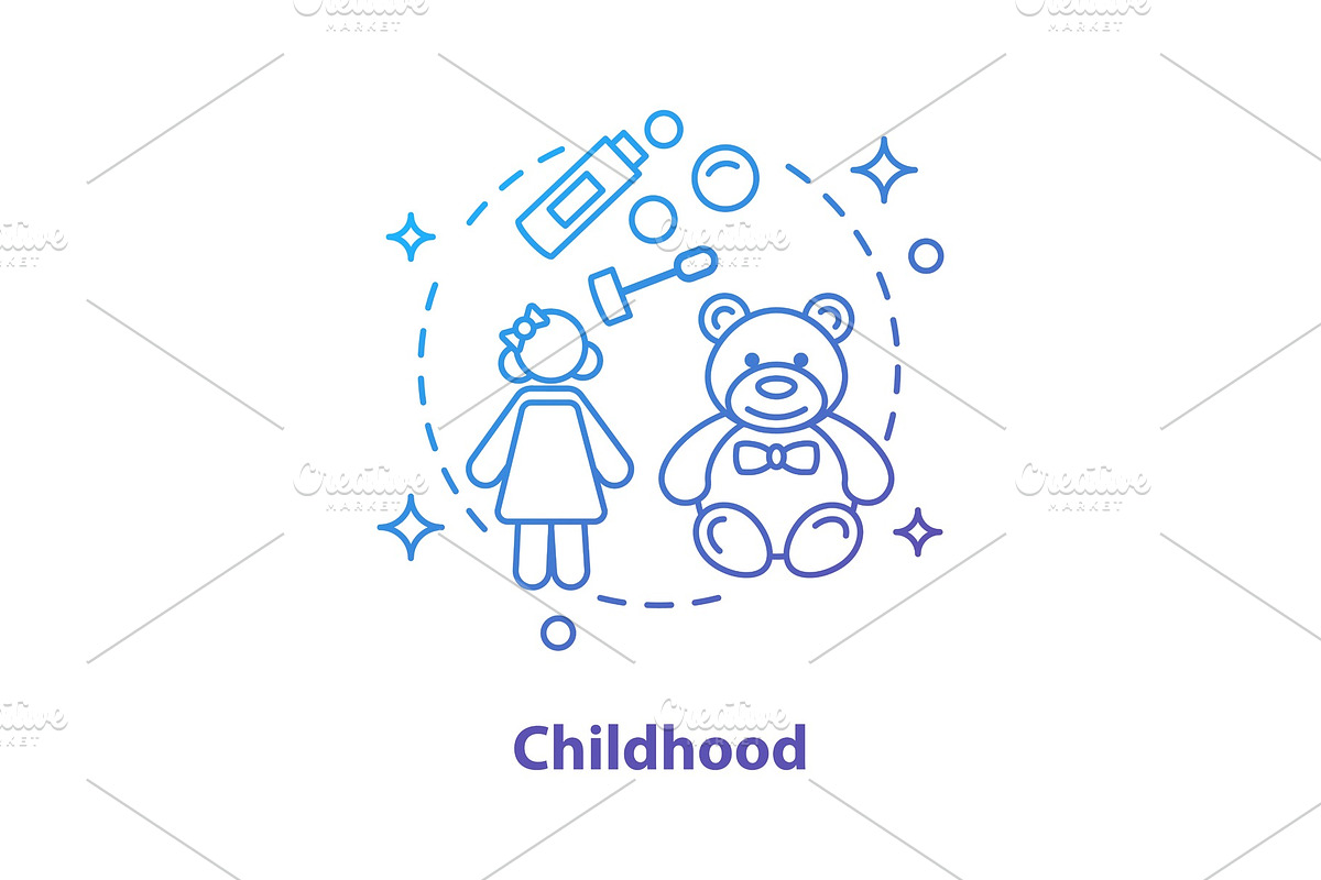 Childhood concept icon in Icons - product preview 8
