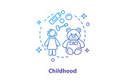 Childhood concept icon