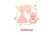 Kids toys concept icon