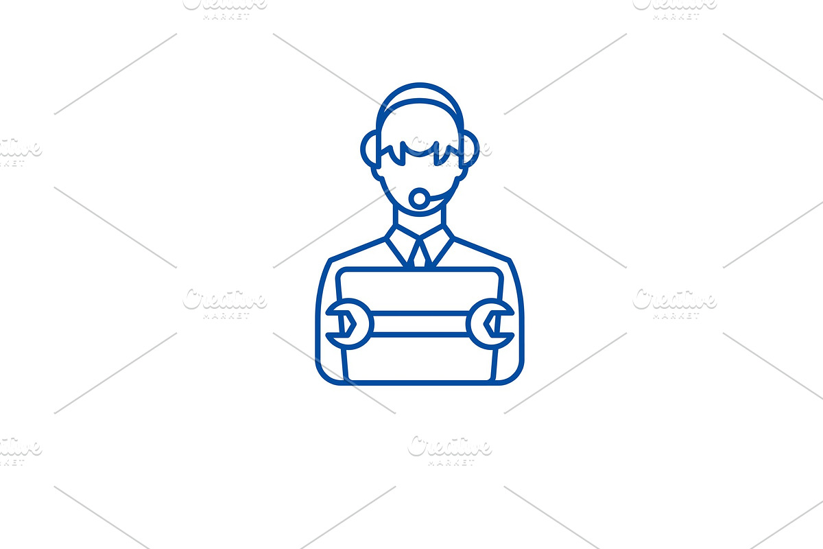 Supporting business line icon in Illustrations - product preview 8