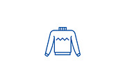 Sweater line icon concept. Sweater