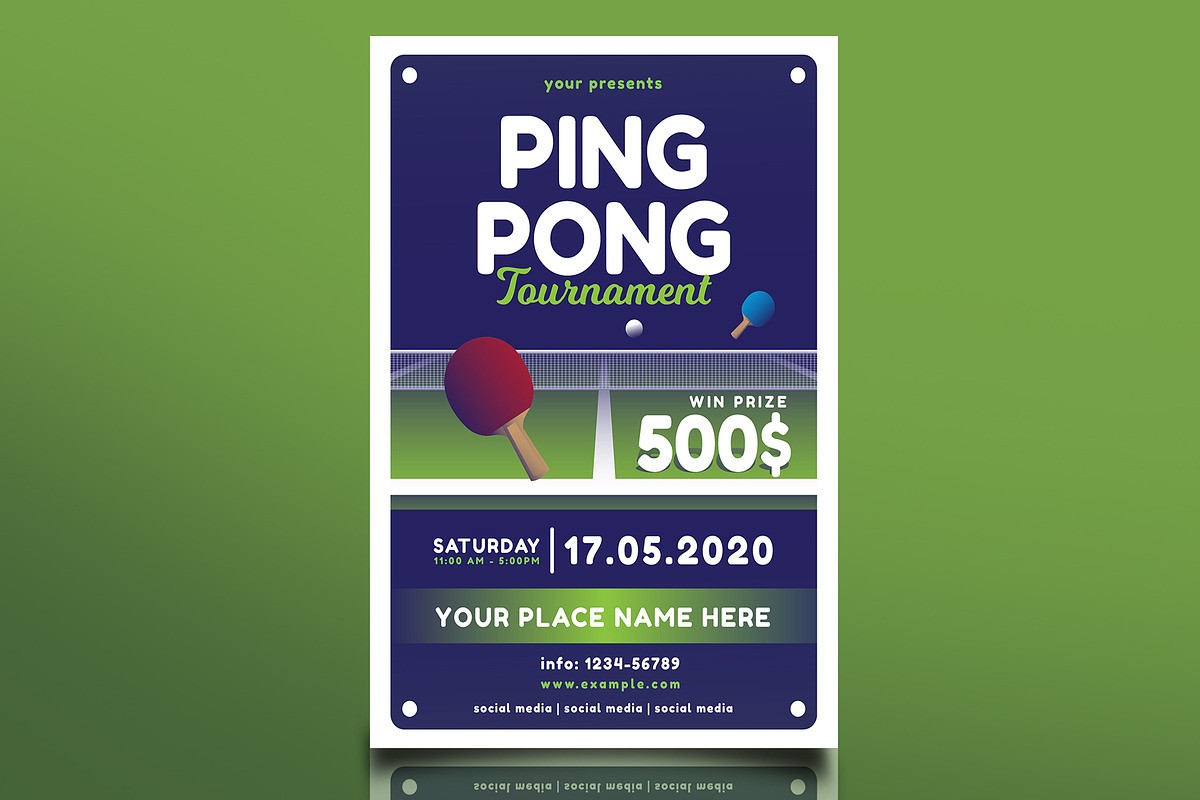 Ping Pong Flyer in Flyer Templates - product preview 8
