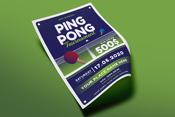 Ping Pong Flyer in Flyer Templates - product preview 1