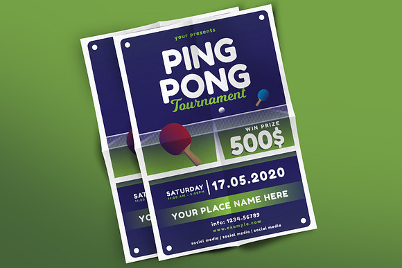 Ping Pong Flyer in Flyer Templates - product preview 2