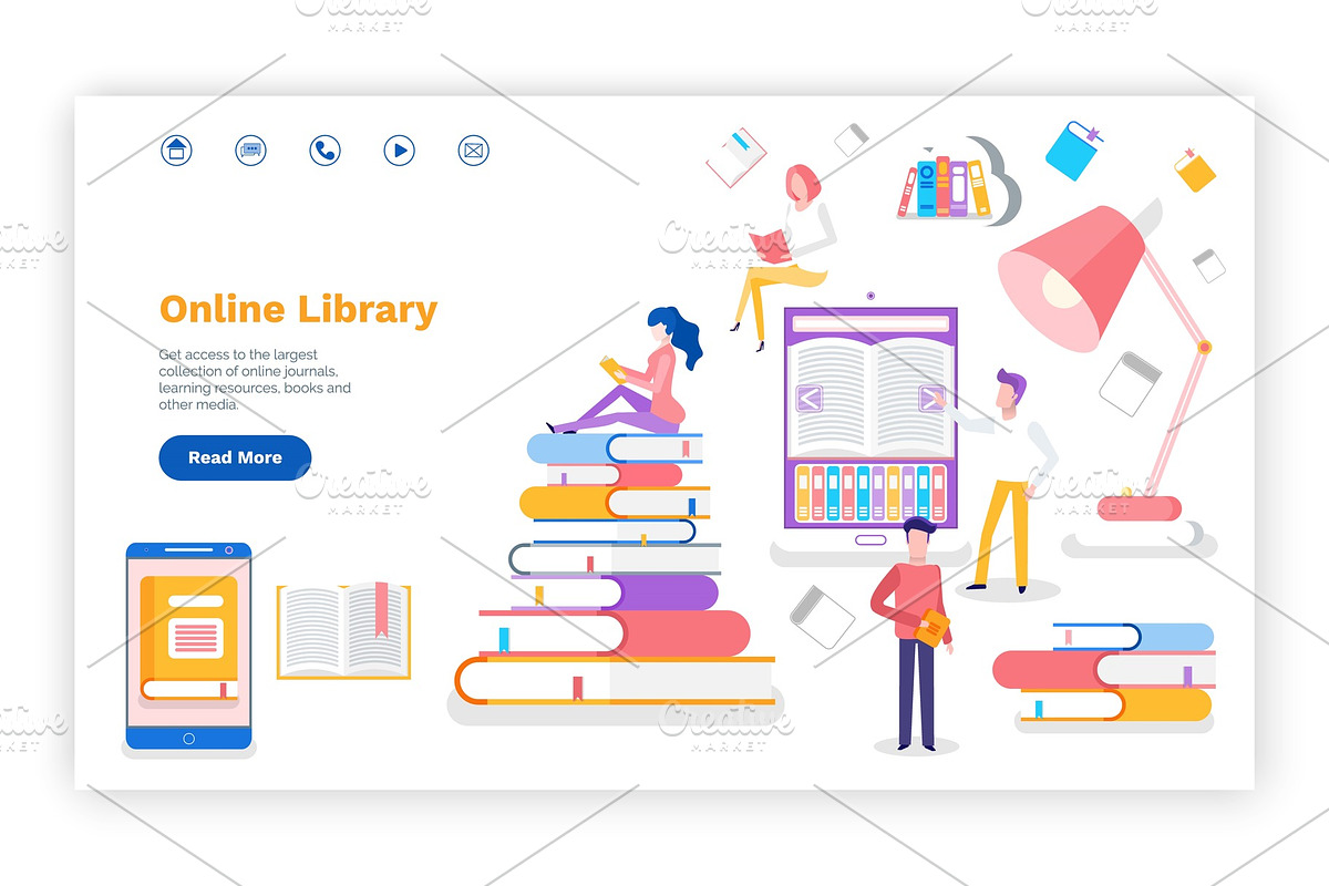 Online Library Access to Books in Illustrations - product preview 8