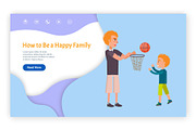 How to Be Happy Family Web Page with