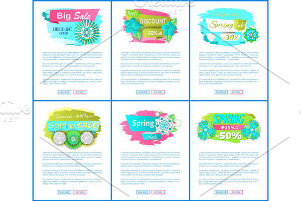 Sale Web Posters with Spring