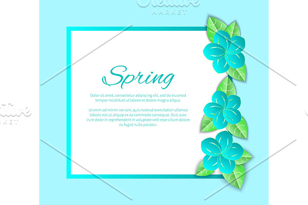 Spring Season Poster with Text