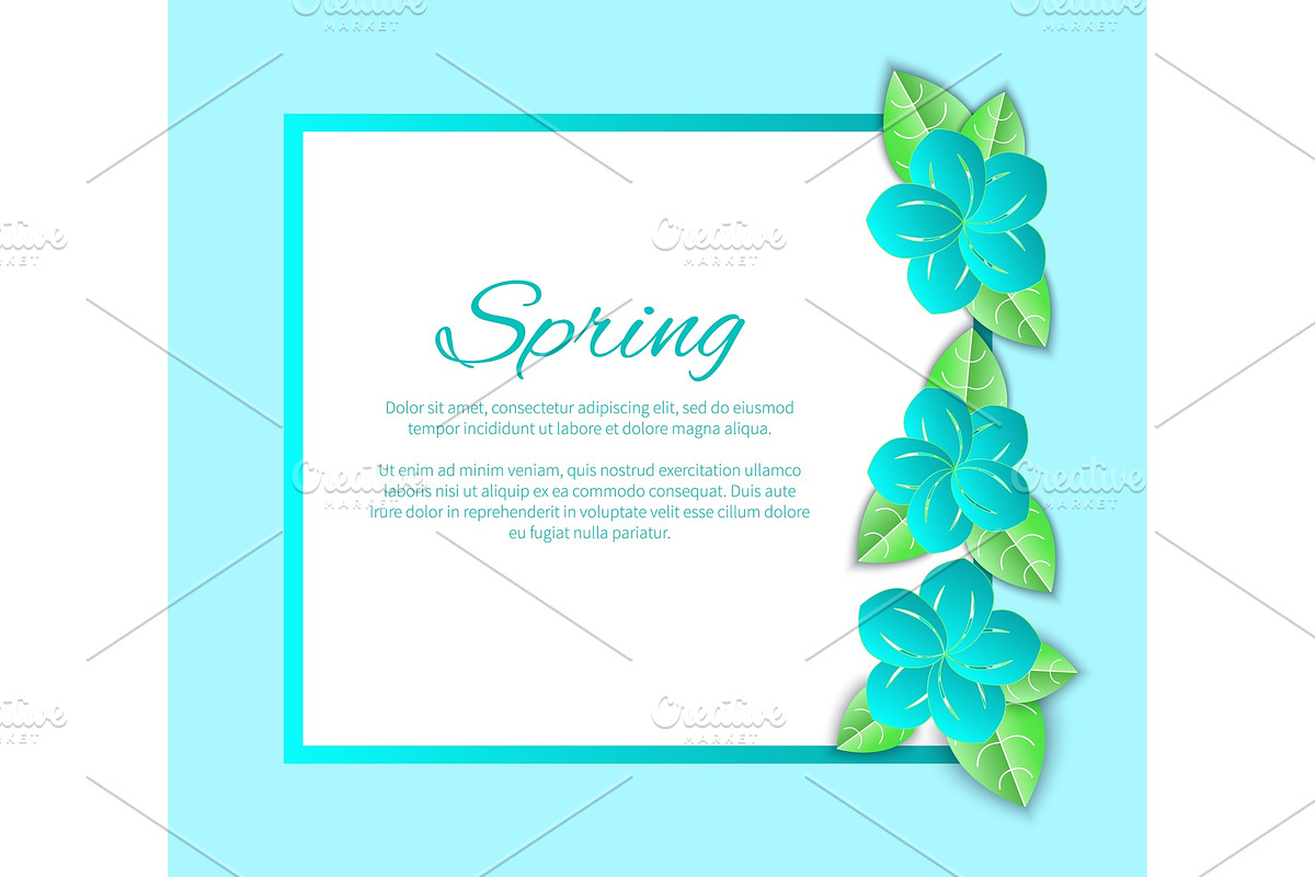 Spring Season Poster with Text in Illustrations - product preview 8