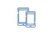 Tablets line icon concept. Tablets