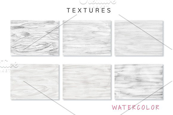 White Watercolor textures in Textures - product preview 2