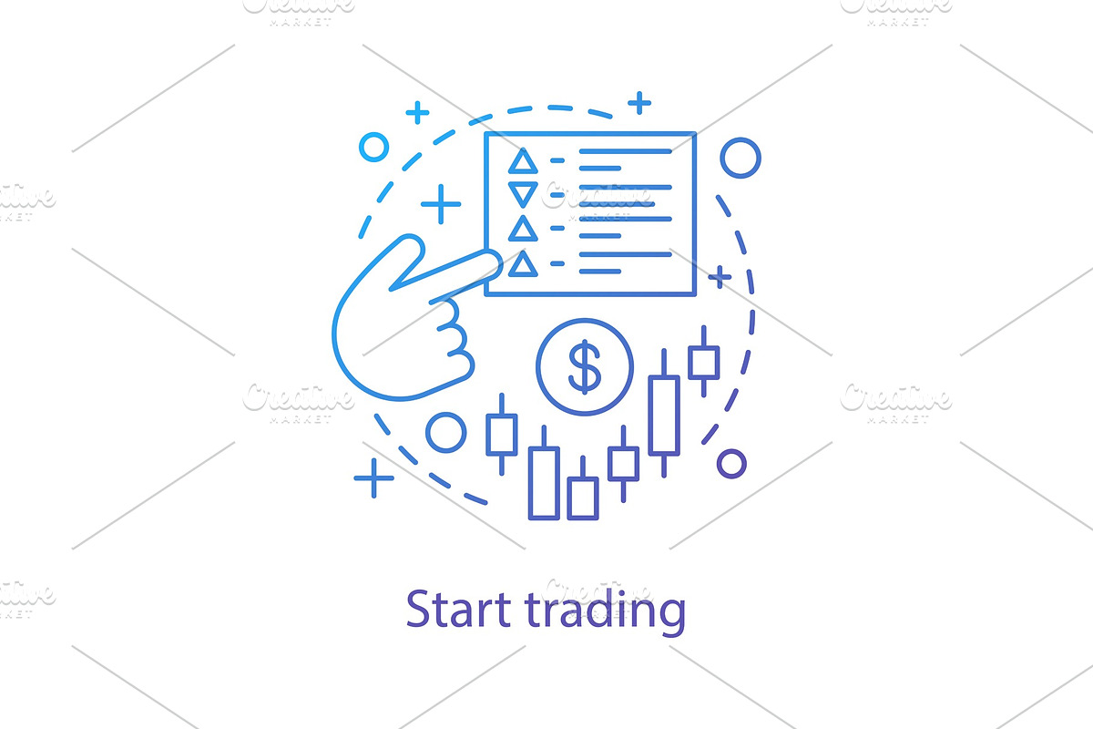 Start trading concept icon in Icons - product preview 8