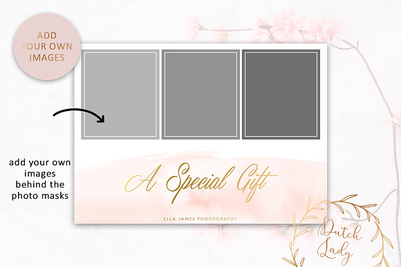 PSD Photo Gift Card Template #5 in Card Templates - product preview 2