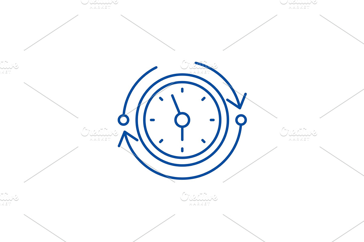 Temporary reserves line icon concept in Illustrations - product preview 8