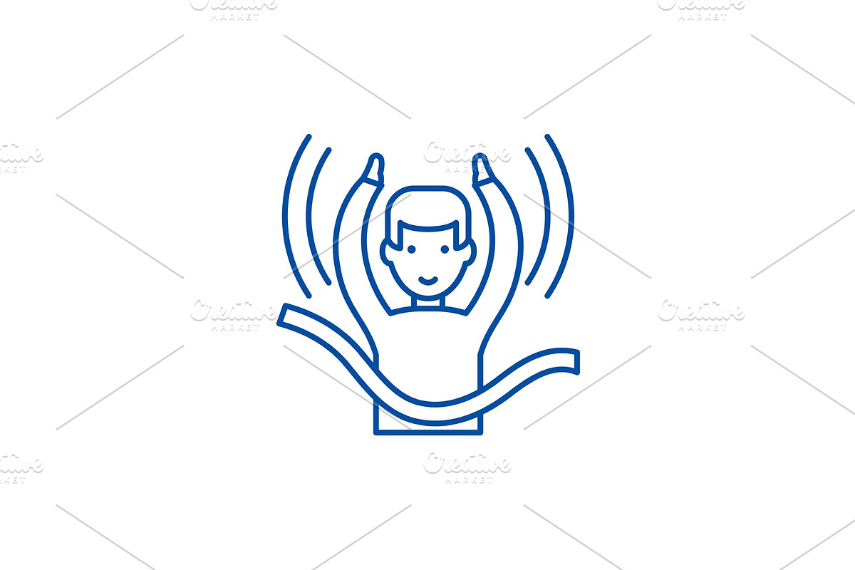 The finish line icon concept. The in Illustrations - product preview 8