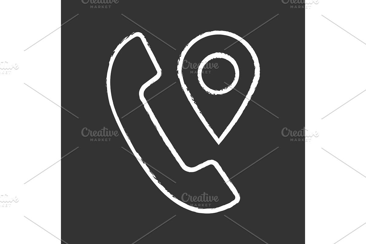 Calls tracking chalk icon in Icons - product preview 8