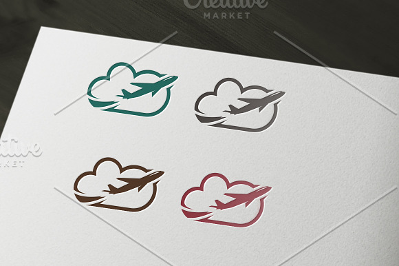 Cloud Flight Travel Logo in Logo Templates - product preview 2