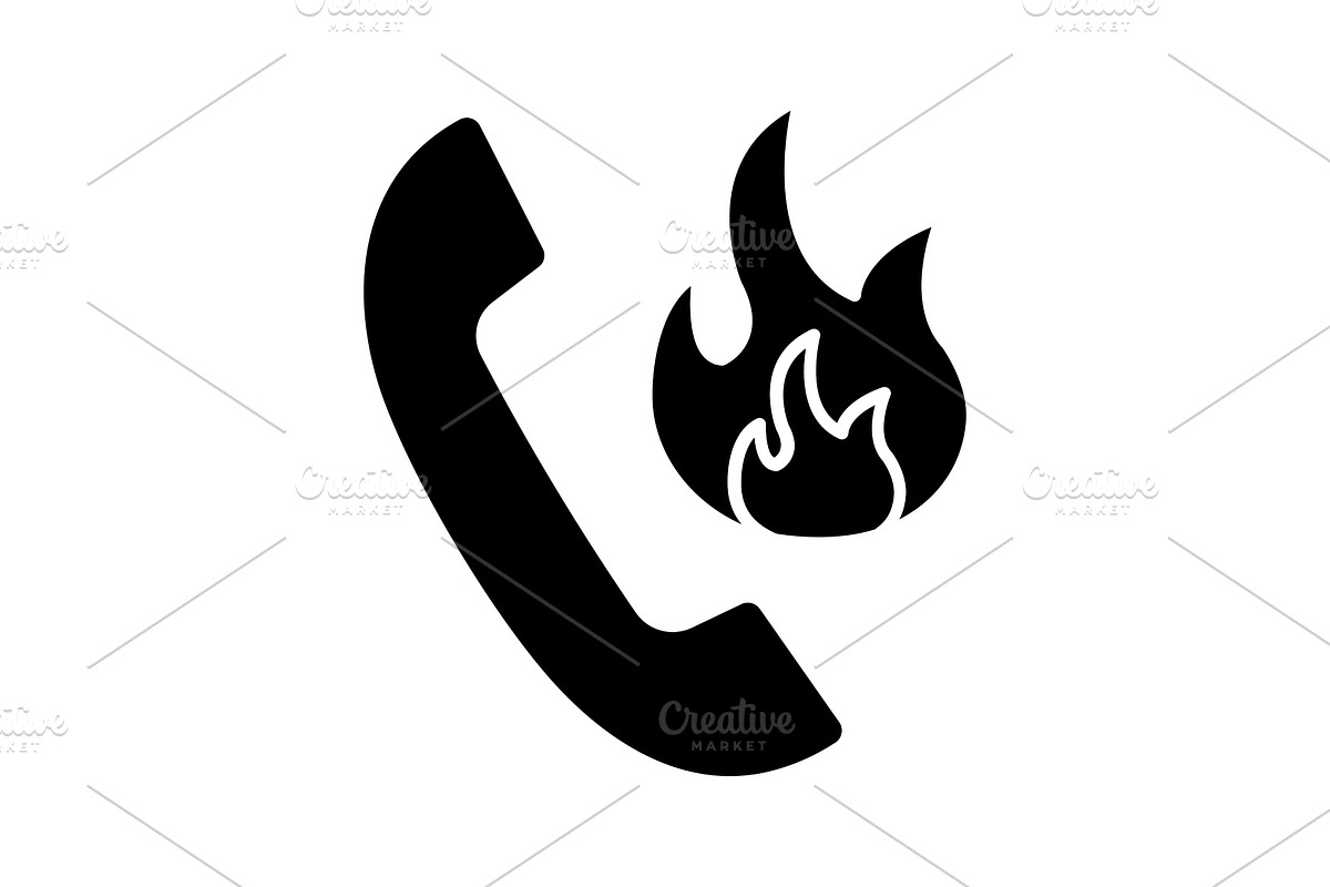 Hotline support glyph icon in Icons - product preview 8
