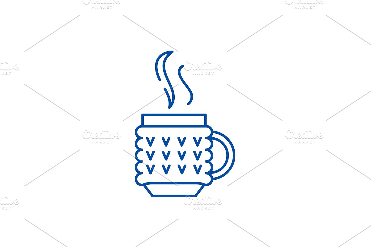 Thermo mug line icon concept. Thermo in Illustrations - product preview 8
