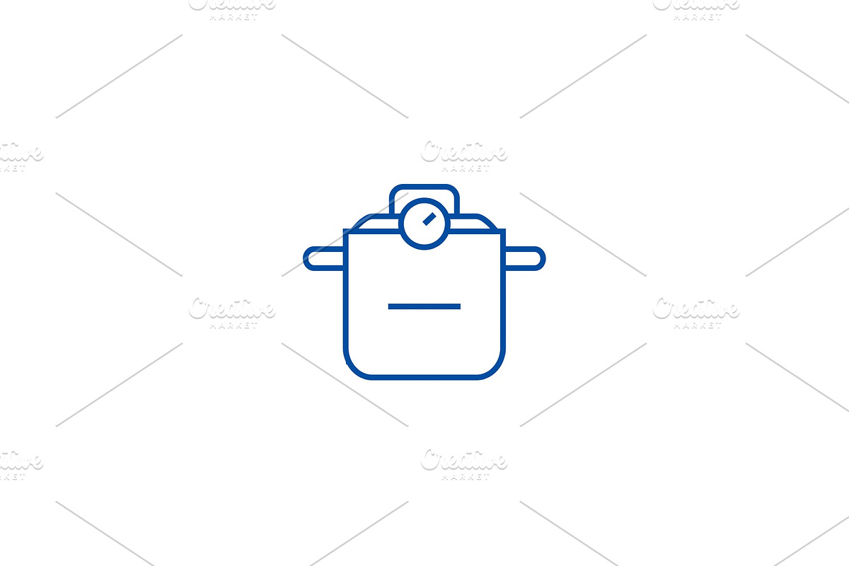 Thermo pot line icon concept. Thermo in Illustrations - product preview 8