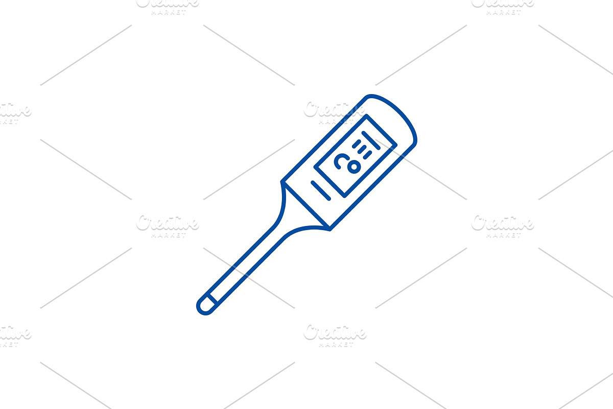 Thermometer line icon concept in Objects - product preview 8
