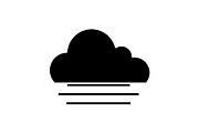 Fog glyph icon
