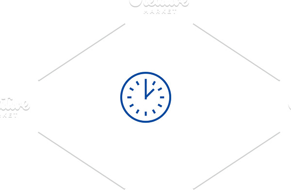 Time line icon concept. Time flat