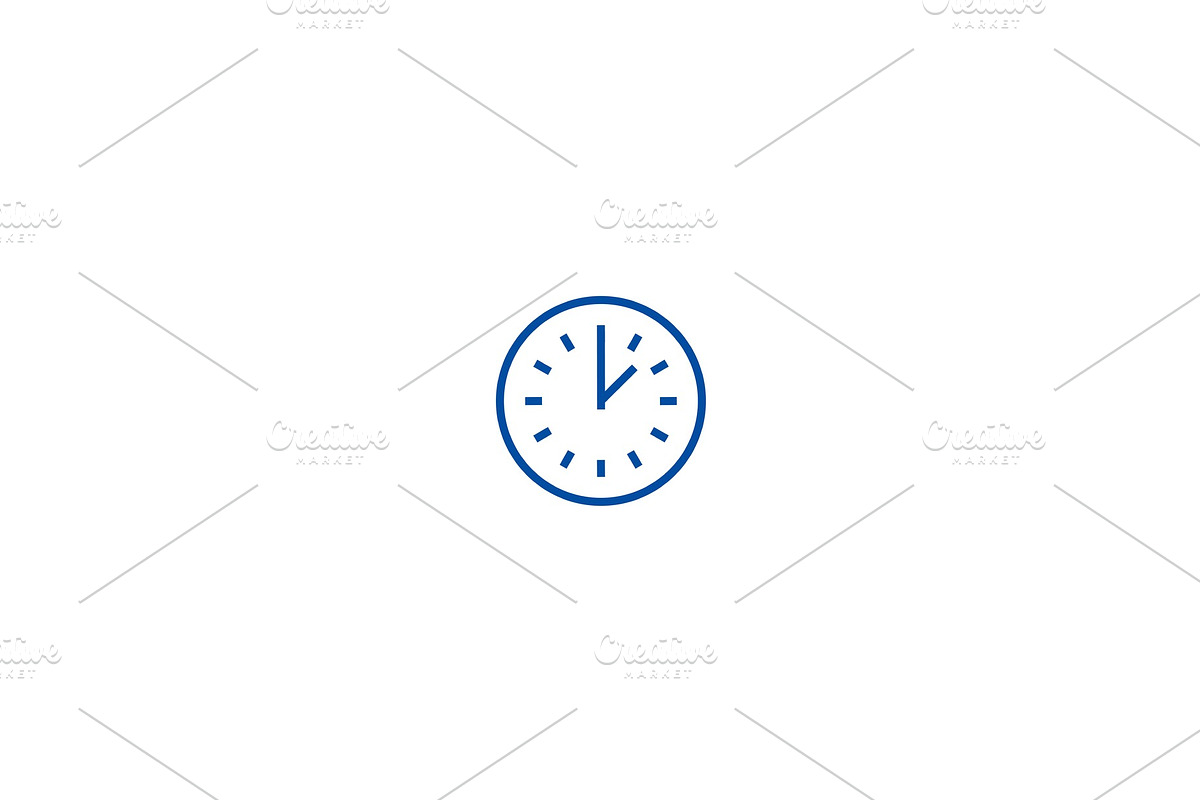 Time line icon concept. Time flat in Objects - product preview 8