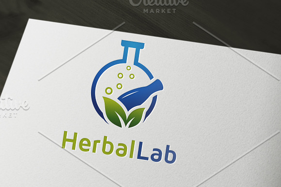 Herbal Laboratory Logo in Logo Templates - product preview 1