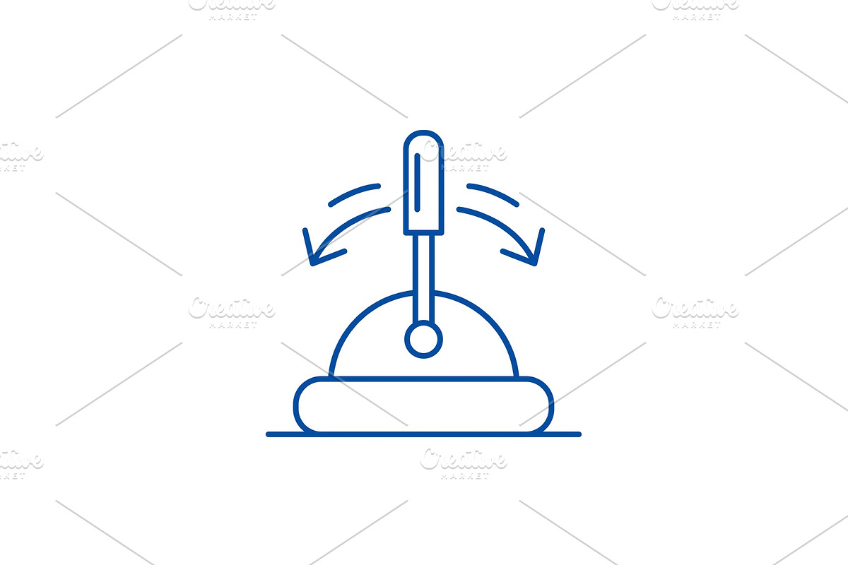 Toggle switch line icon concept in Illustrations - product preview 8