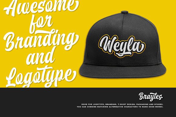 Brayles + Extrude in Script Fonts - product preview 4