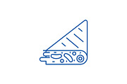 Tortilla line icon concept. Tortilla