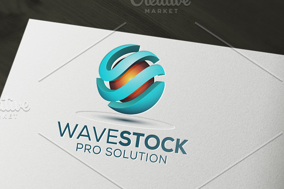 Wave Tech Logo in Logo Templates - product preview 1