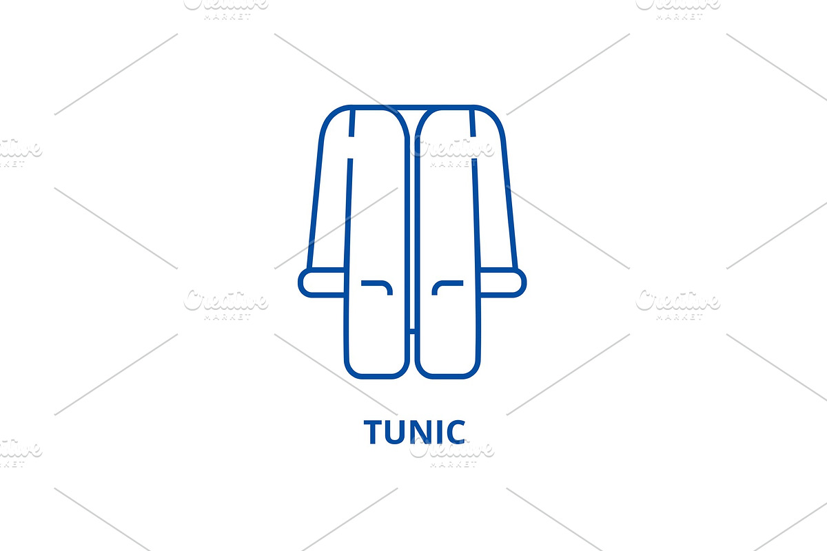Tunic line icon concept. Tunic flat in Illustrations - product preview 8