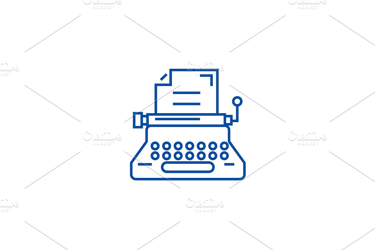 Typewriter,writer,writing in Illustrations - product preview 8