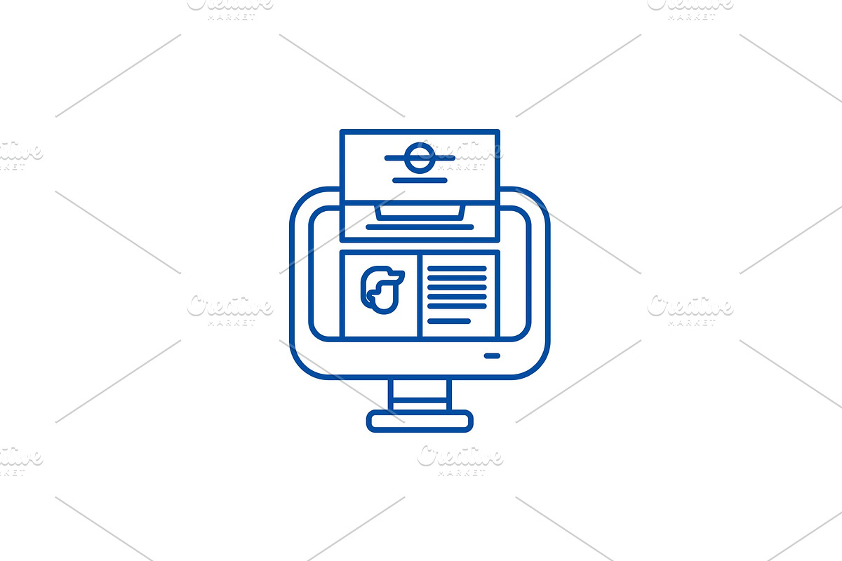 Unit analysis line icon concept in Illustrations - product preview 8
