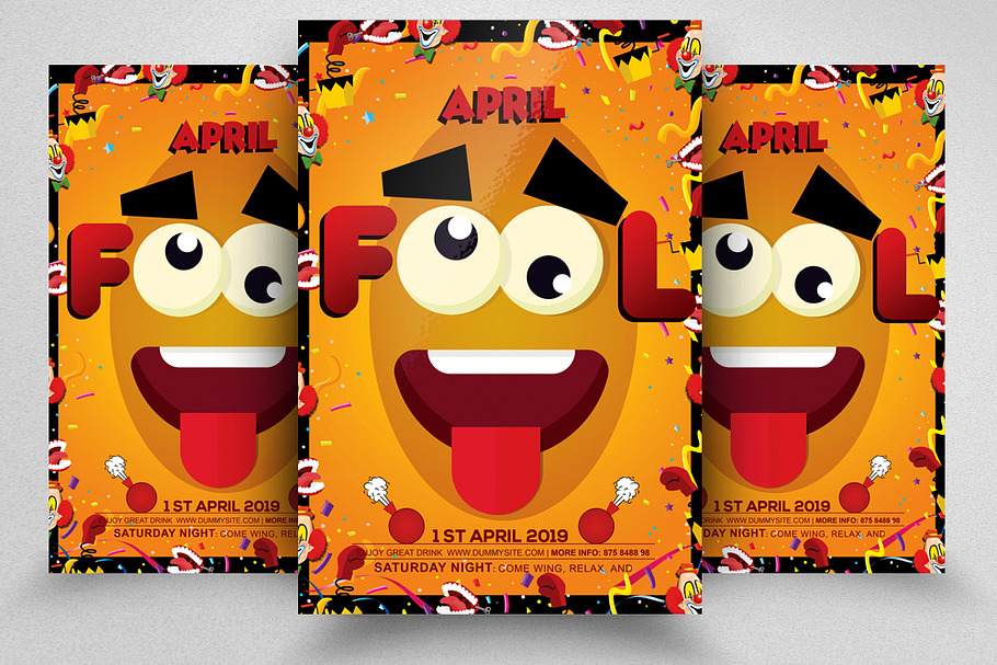 April Fool Surprise Flyer Template in Flyer Templates - product preview 8