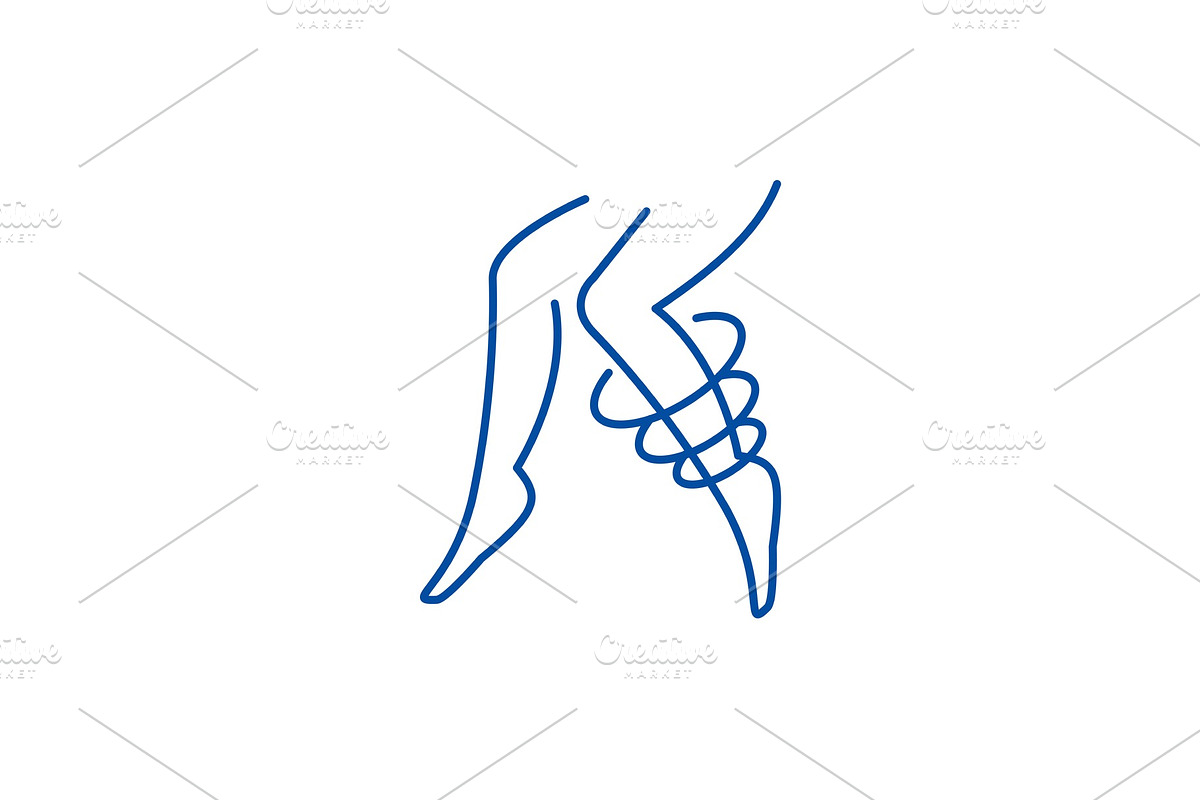 Varicose veins line icon concept in Objects - product preview 8