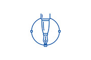 Vector graphics line icon concept