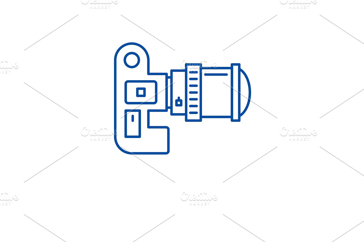 Video camera line icon concept in Illustrations - product preview 8