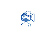 Video camera production line icon