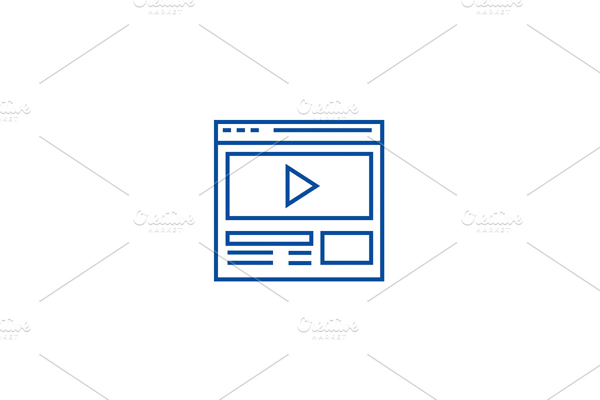 Video marketing,online video clip in Illustrations - product preview 8