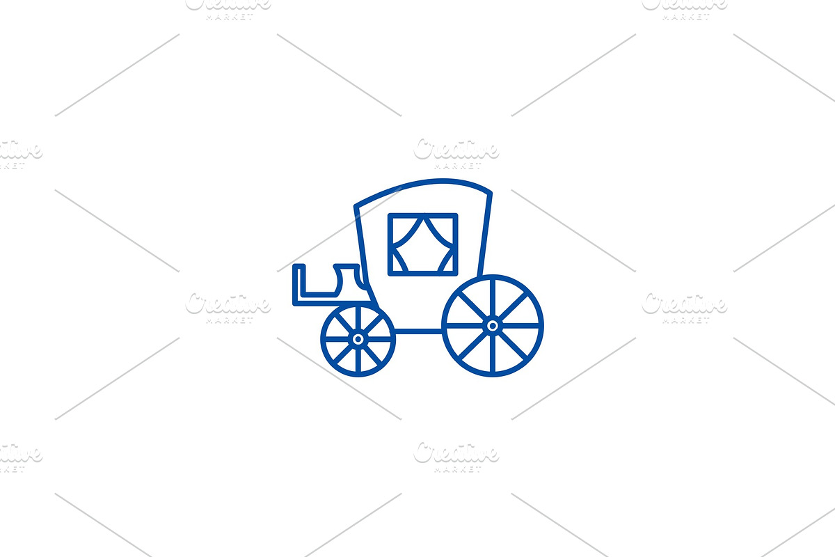 Vintage carriage,antique transport in Illustrations - product preview 8