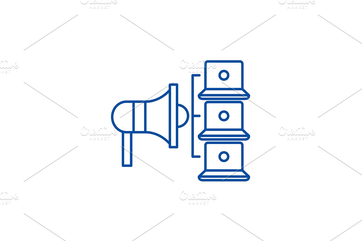 Viral effect line icon concept in Illustrations - product preview 8