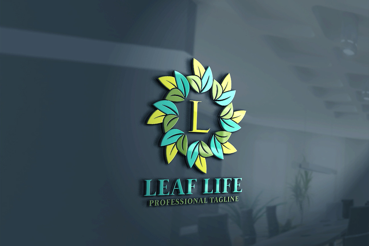 Leaf Life Logo in Logo Templates - product preview 8