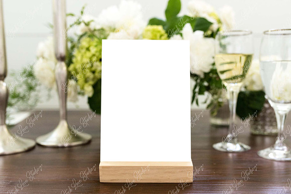 Table Number Mockup | Wedding Mockup in Product Mockups - product preview 1