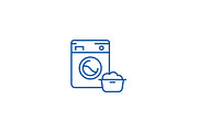 Washing machine,laundry service line
