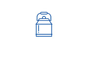 Water can line icon concept. Water