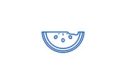 Watermelon line icon concept