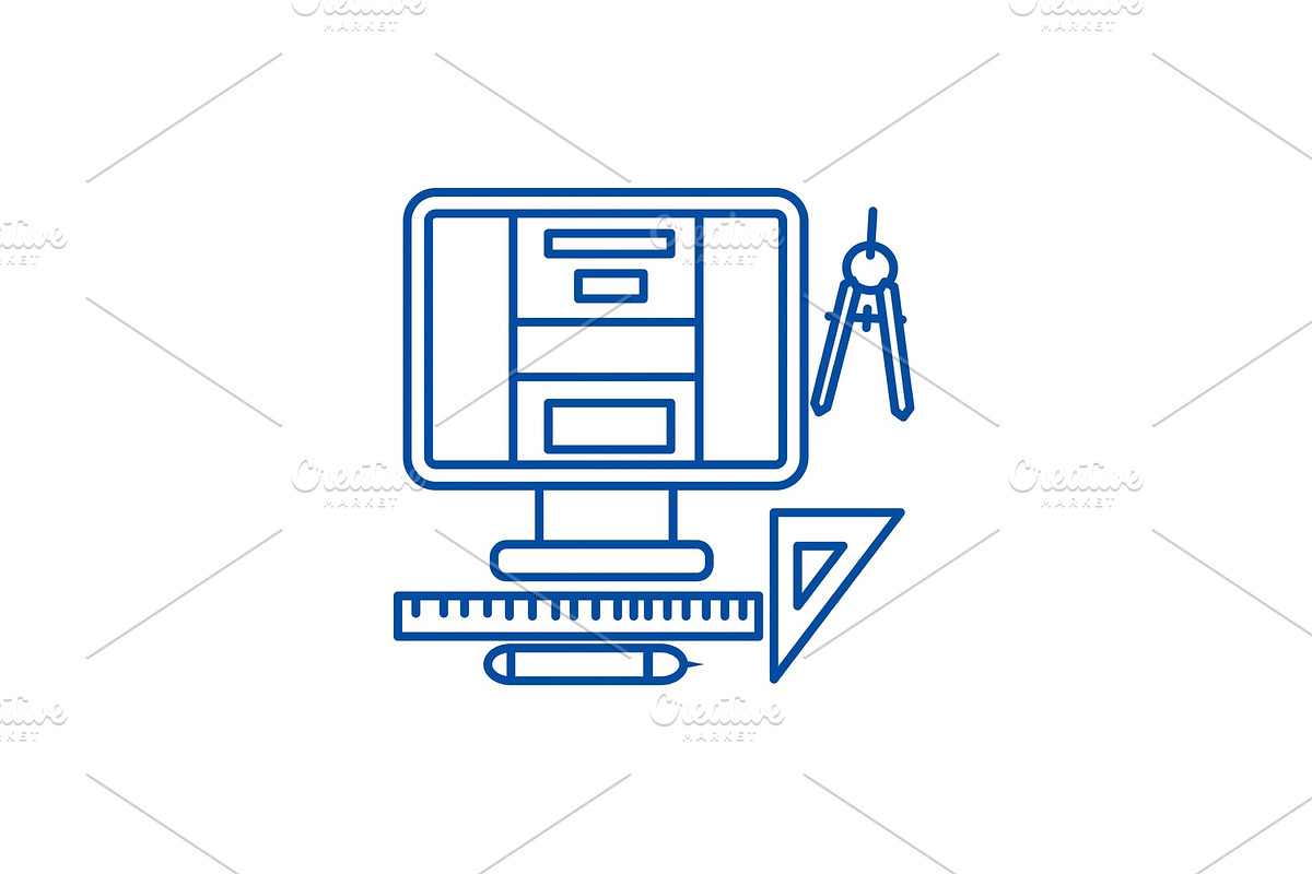Web design,art design line icon in Illustrations - product preview 8